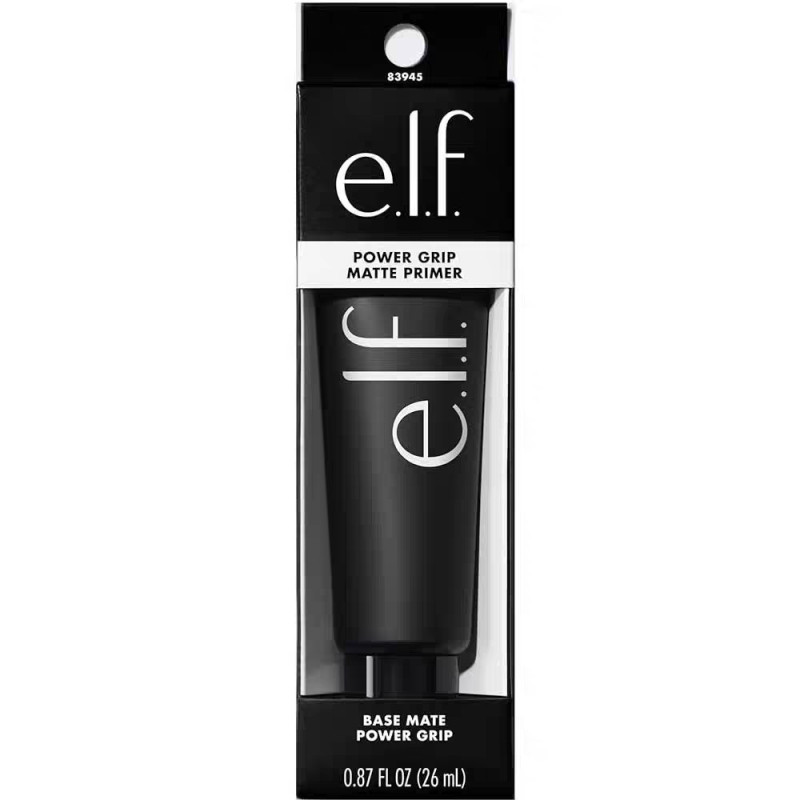ELF Power Grip Primer Black Tube Makeup Primer Dưỡng ẩm và làm sáng lỗ chân lông vô hình che khuyết 