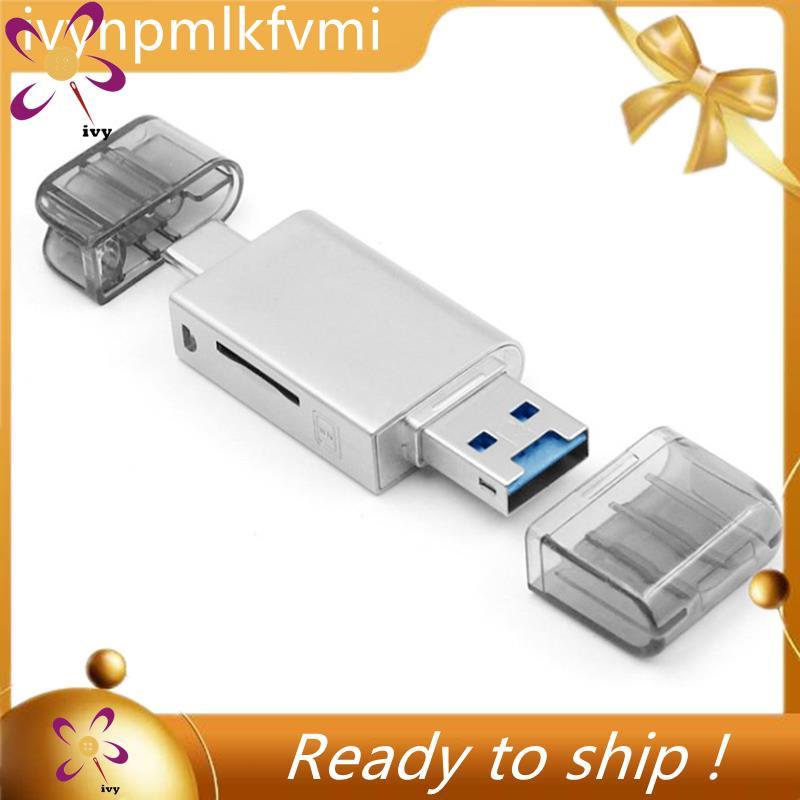 [Ivym] Thẻ nhớ USB-C Type C / USB 2.0 sang NM Thẻ nhớ Nano TF Micro-SD Card NM Đầu đọc tốc độ cao ch