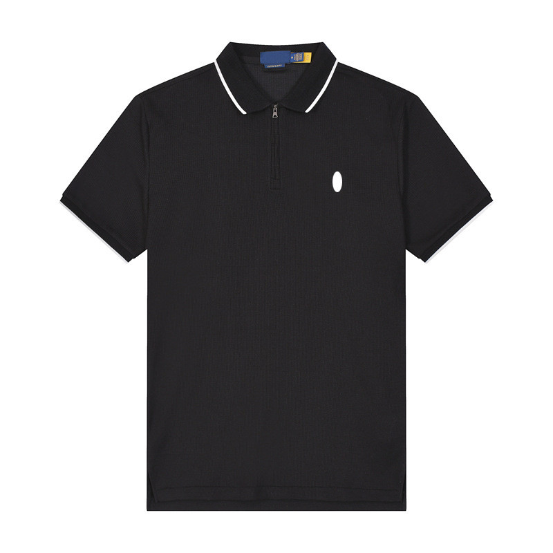 GYYN New Summer Men's Clothing with Turn-down Collar and Short Sleeves POLO Waffle cotton knit shirt