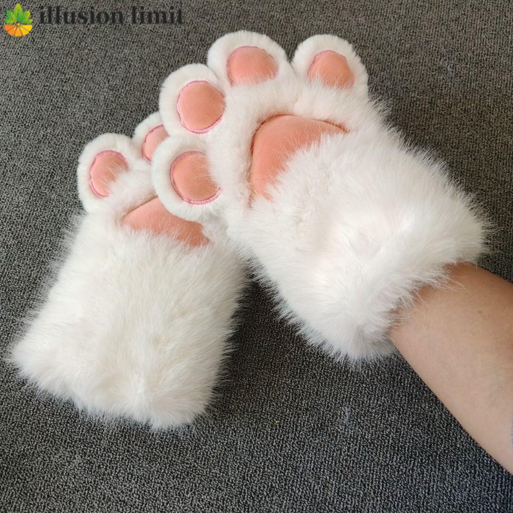 ILLUSION LIMIT Cosplay Trang Phục Găng Tay Furry Tiệc Thời Trang