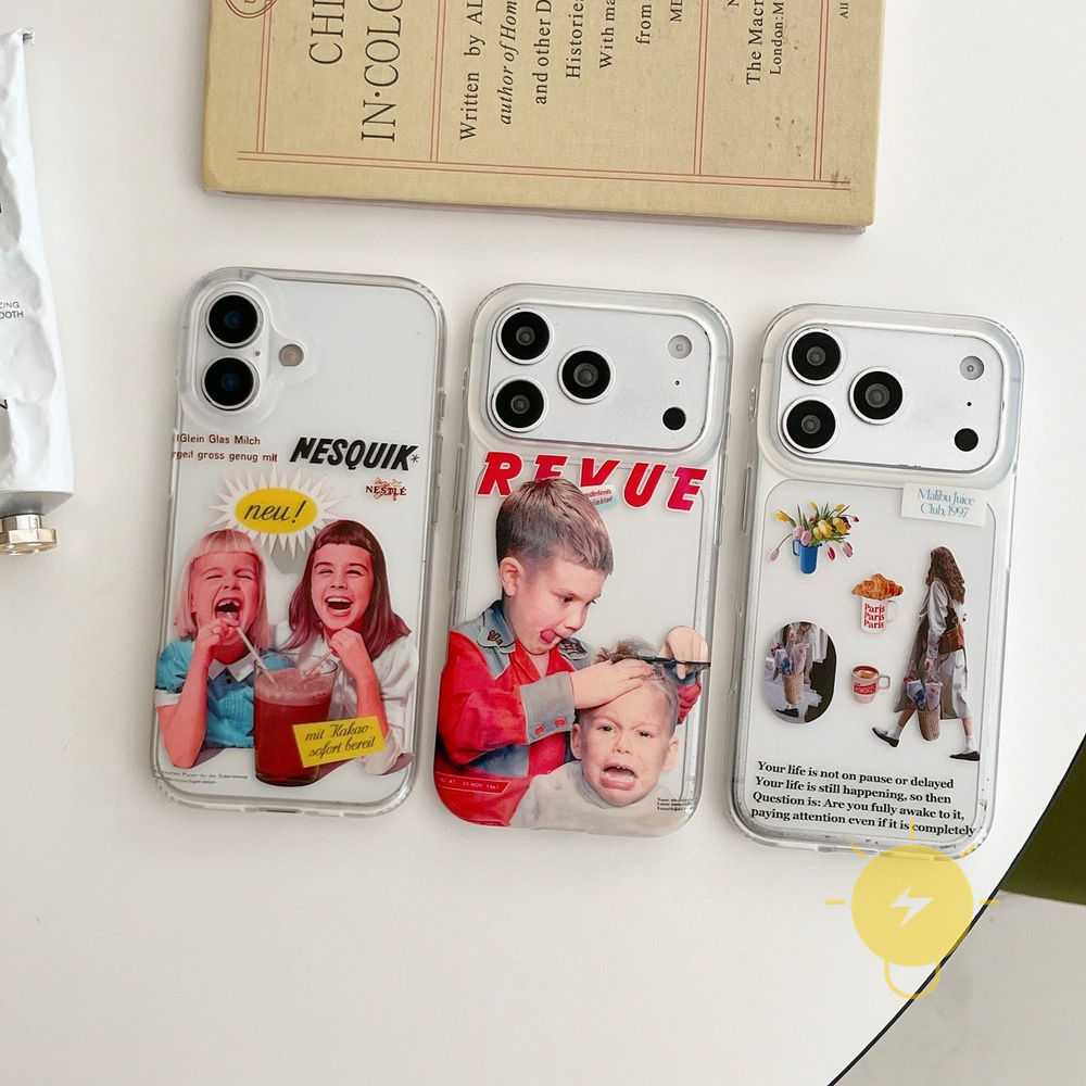 Phone Case For iPhone 17 Pro Max 16 15 TPU Girl Milk Tea Milk Tea Aesthetic Korean Cute