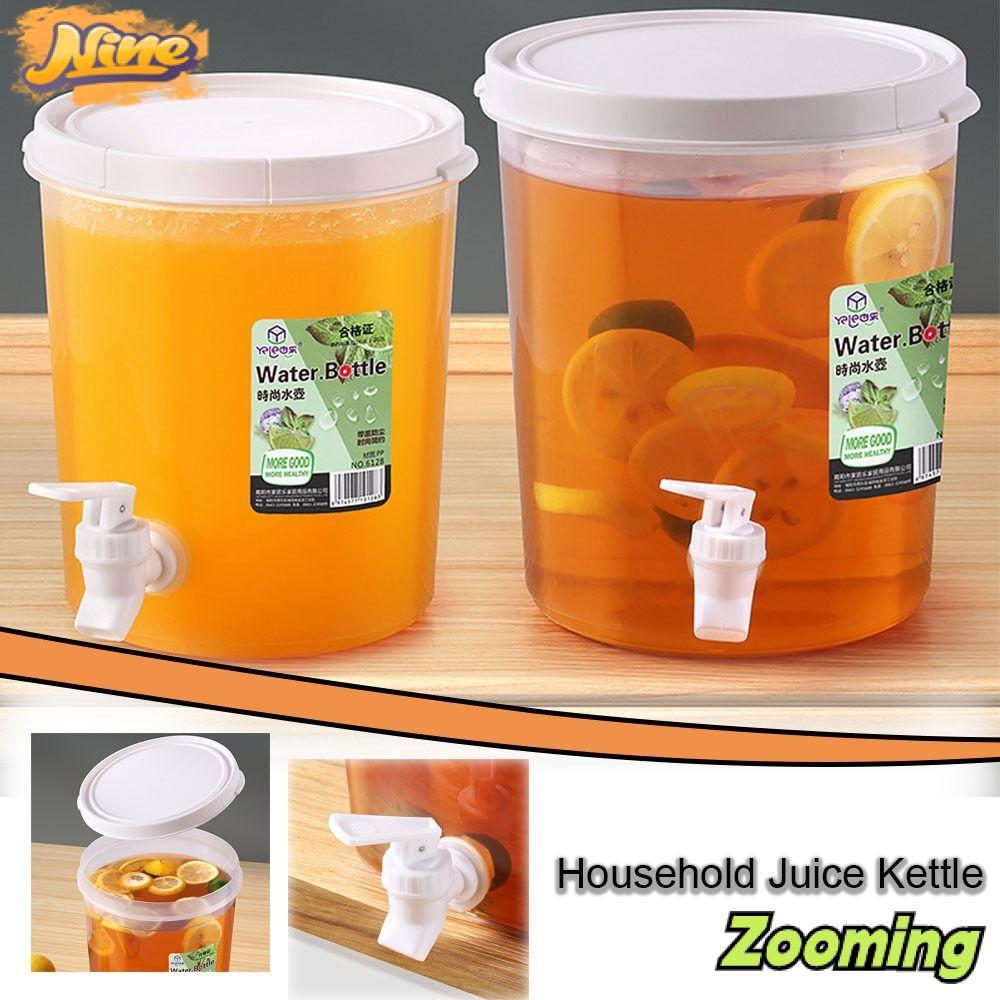 Ấm đun nước ép gia đình ZOOMING, có nắp Vòi Tủ lạnh Ấm đun nước lạnh, Bình đựng nước ép chanh đứng đ