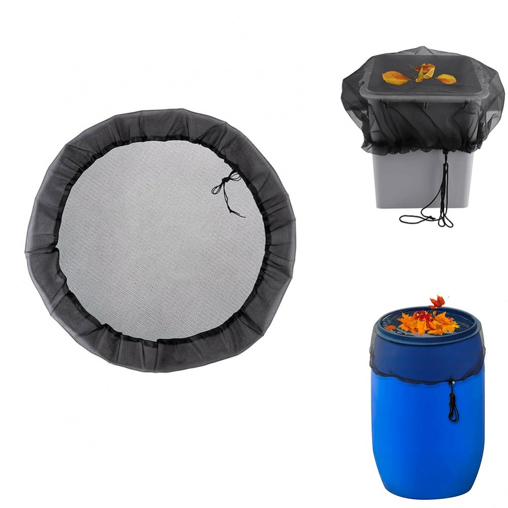60CM✅Outdoors Rain Barrel Net Cord Rain Barrel Water Barrel Cover Protection Lid
