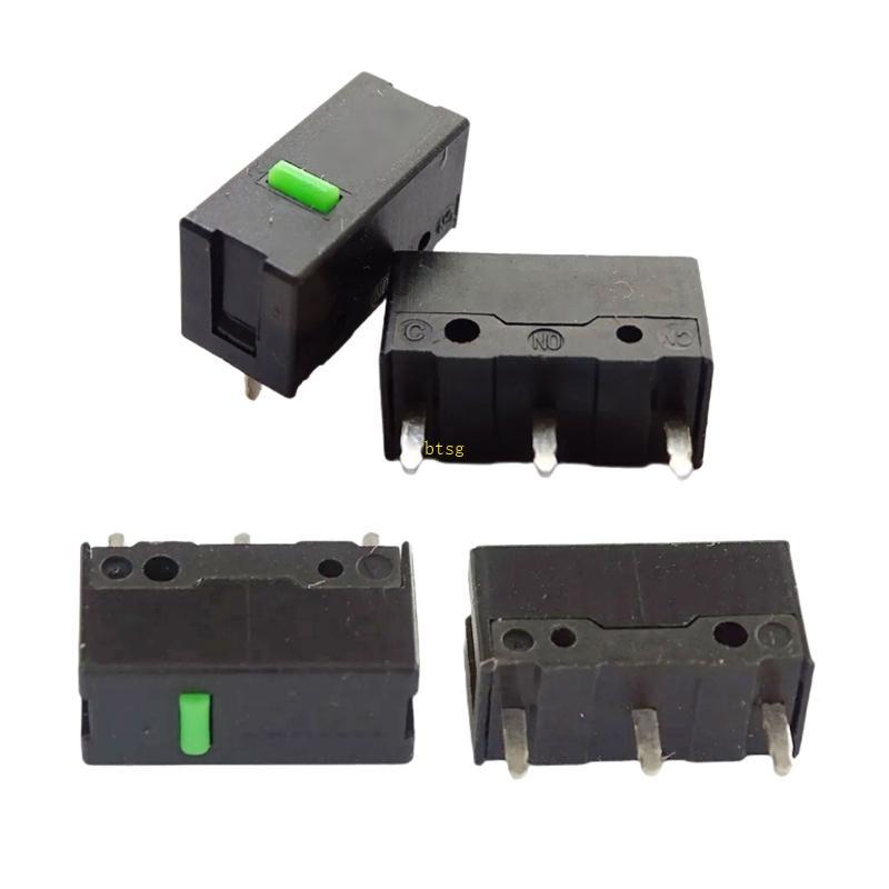 Btsg Green Dot 3 Pin PC Chuột Microswitch 60 Triệu Click Độ bền Đồng Hợp kim Chơi game cấp Microswit
