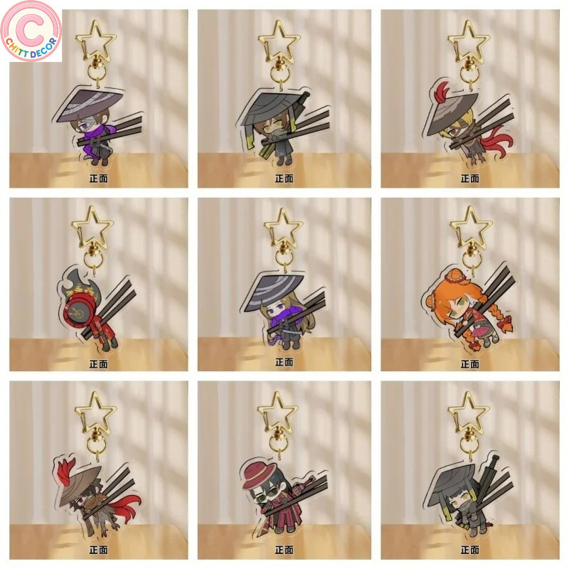 Móc khóa Limbus Company gắp đũa Acrylic Chibi Ishmael Heathcliff Rodion Dante mica