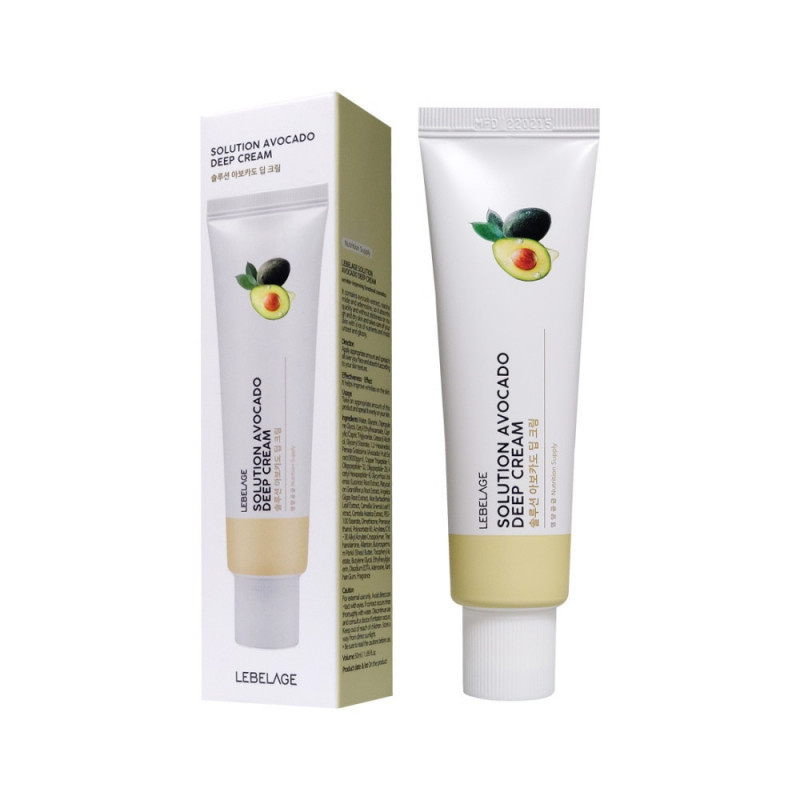 [Lebelage☆Korea] Solution Avocado Deep Cream 50ml | Nourishing Moisture Cream | Dry Skin Repair | Re