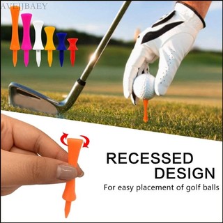 Avejjbaey - Bộ 70 Tee Nhựa Golf Nhiều Màu Sắc, Độ Dẻo Cao, Kiểm Soát Chiều Cao Tốt, Dành Cho Luyện Tập Golf