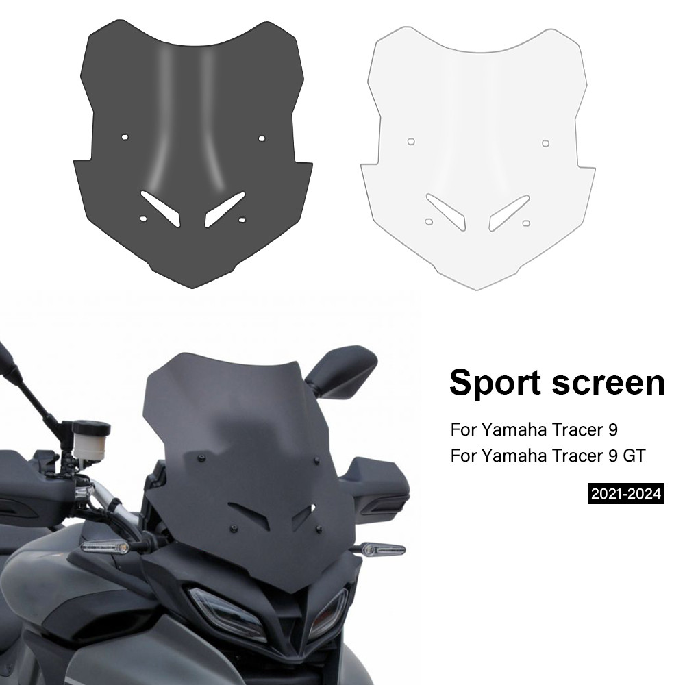 Tracer 9 Kính Chắn Gió Cho Yamaha Tracer 9 GT 2021-2024 Kính Chắn Gió Thể Thao Fairing