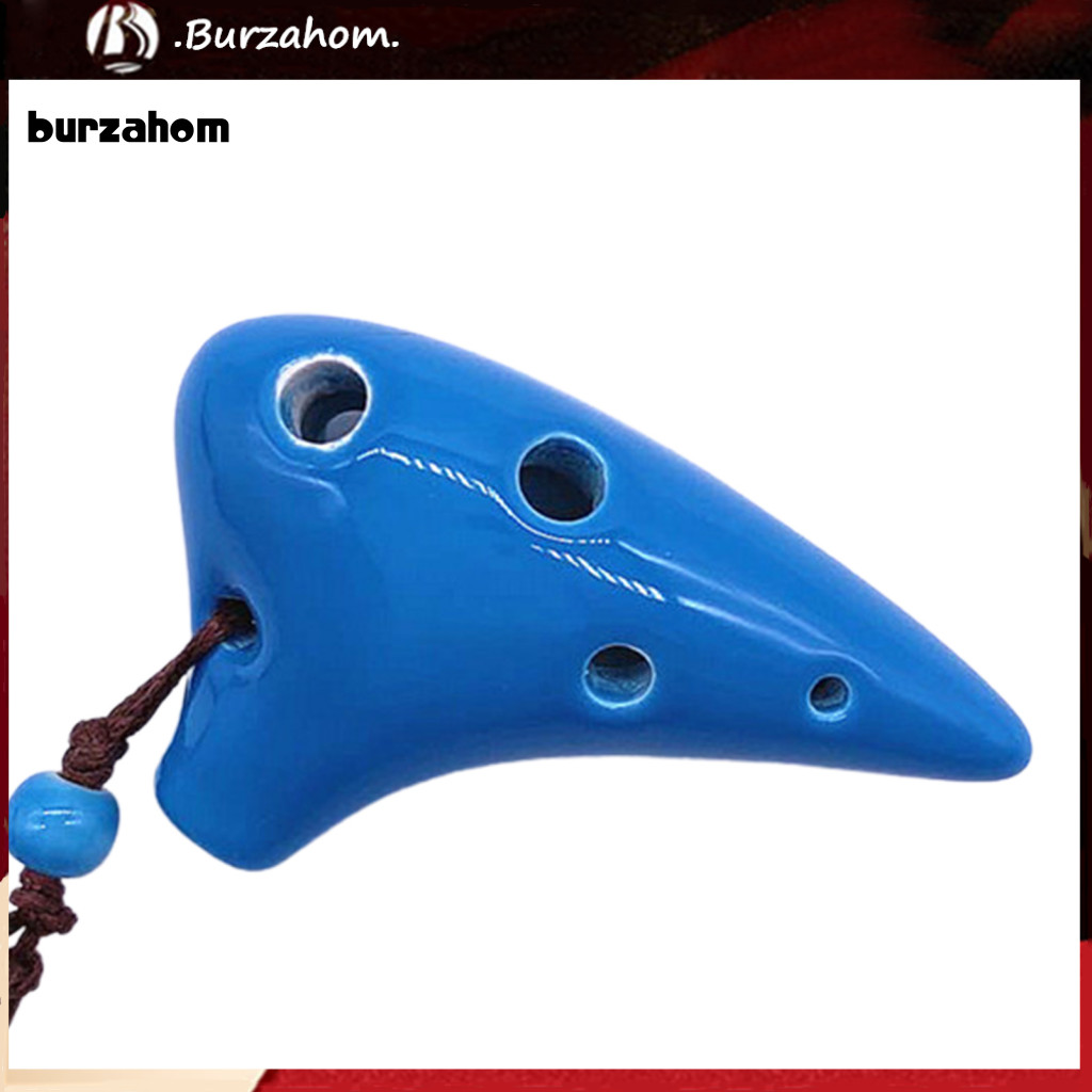 Bur Ocarina Nhạc Cụ 6 Lỗ Gốm Người Yêu Nhạc Mini Ocarina Cho Người Yêu Âm Nhạc