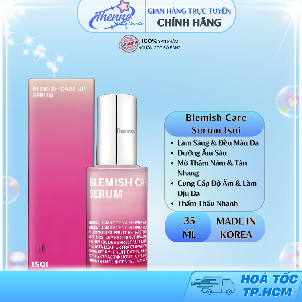 Tinh Chất Dưỡng Trắng, Mờ Thâm Isoi Blemish Care Up Serum 35ml Hàn Quốc