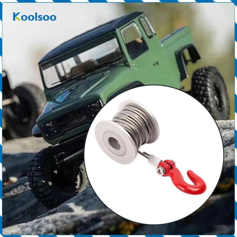 Bánh xe tời RC Servo 25T Tời kim loại Dễ dàng lắp đặt Tời dây thép 190 cm