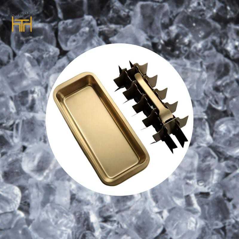 Khay Đá Inox 304 Mới Lạ Dễ Dàng Phát Hành DIY Sáng Tạo Máy Làm Đá Vuông Khuôn Và Thìa Cho Đồ Uống Gi