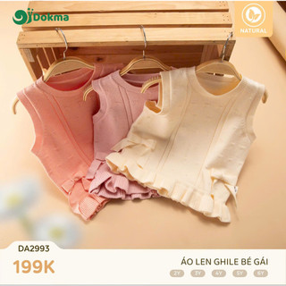  Áo len ghile bé gái Dokma DA2993  2-6Y  chất len tự nhiên 