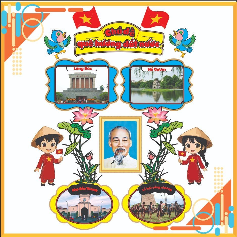 Bộ 10 Tranh Chủ đề mầm non , hàng thủ công, trang trí mầm non, đồ dùng mầm non, tranh góc mầm non , 