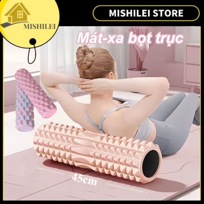 MISHILEI-Loại Siêu Dài 45cm Con Lăn Yoga Massage Foam Roller，Cho Giãn Cơ Và Tập Thể Thao/Gym