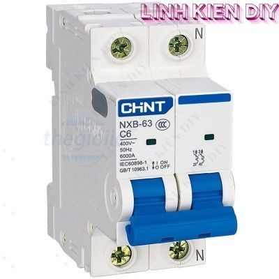 NXB-63 2P C6 6kA Aptomat MCB CHiNT 2 Cực 6A Linh Kiện DIY