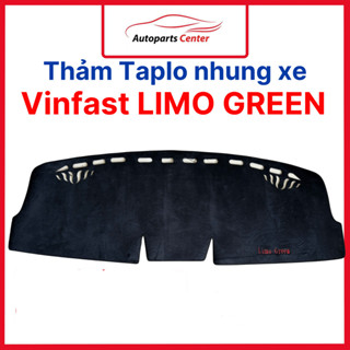 Thảm Taplo Nhung lông cừu xe Vinfast Limo Green - VF MPV7  màu đen, Hàng 3 lớp , có đế chống trượt, vừa khít form xe