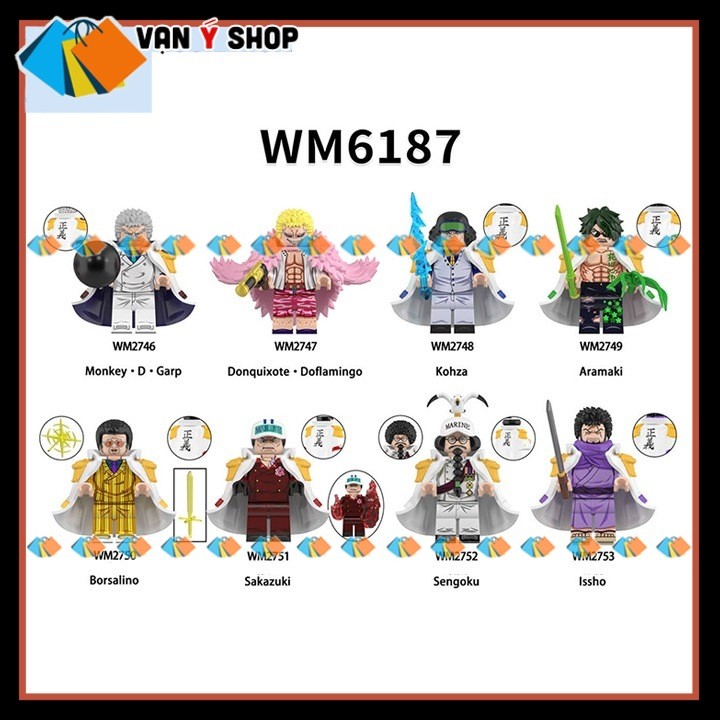Đảo Kho Báu Mô Hình nhân vật Kohaza Sakazuiki Doflamingo Mô hình Monkey D Garp Sengoku Issho WM6187