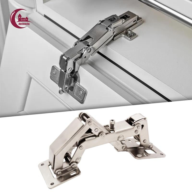 Bản lề 180 độ Bản lề tủ không khung thủy lực Bản lề cửa tủ bếp Bản lề Không cần khe cắm Góc lớn