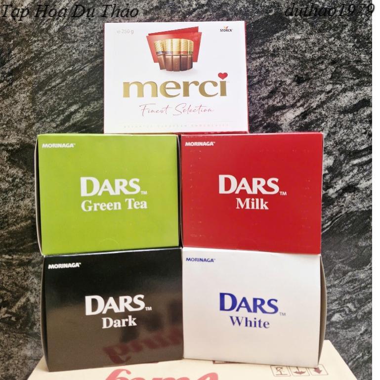 Socola Dars Morinaga Hộp 420g (10 thanh x 42g)/Socola Merci 250g