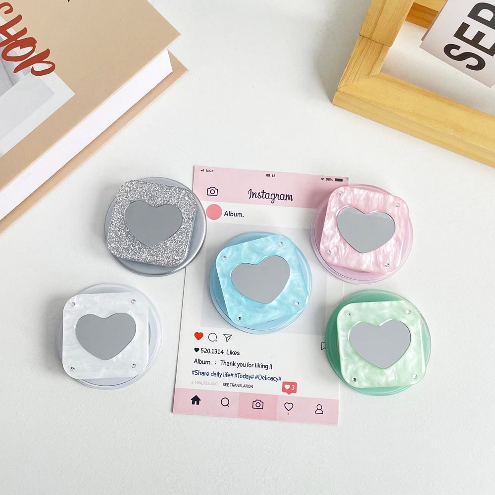 Gương Fang Aixin Họa Tiết Nam Châm Có Thể Gập Lại Giá Đỡ Điện Thoại Nam Châm