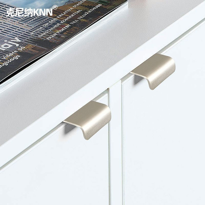 TQ~304Stainless steel invisible door handle, no-drill wardrobe drawer cabinet door handle, ultra-thi