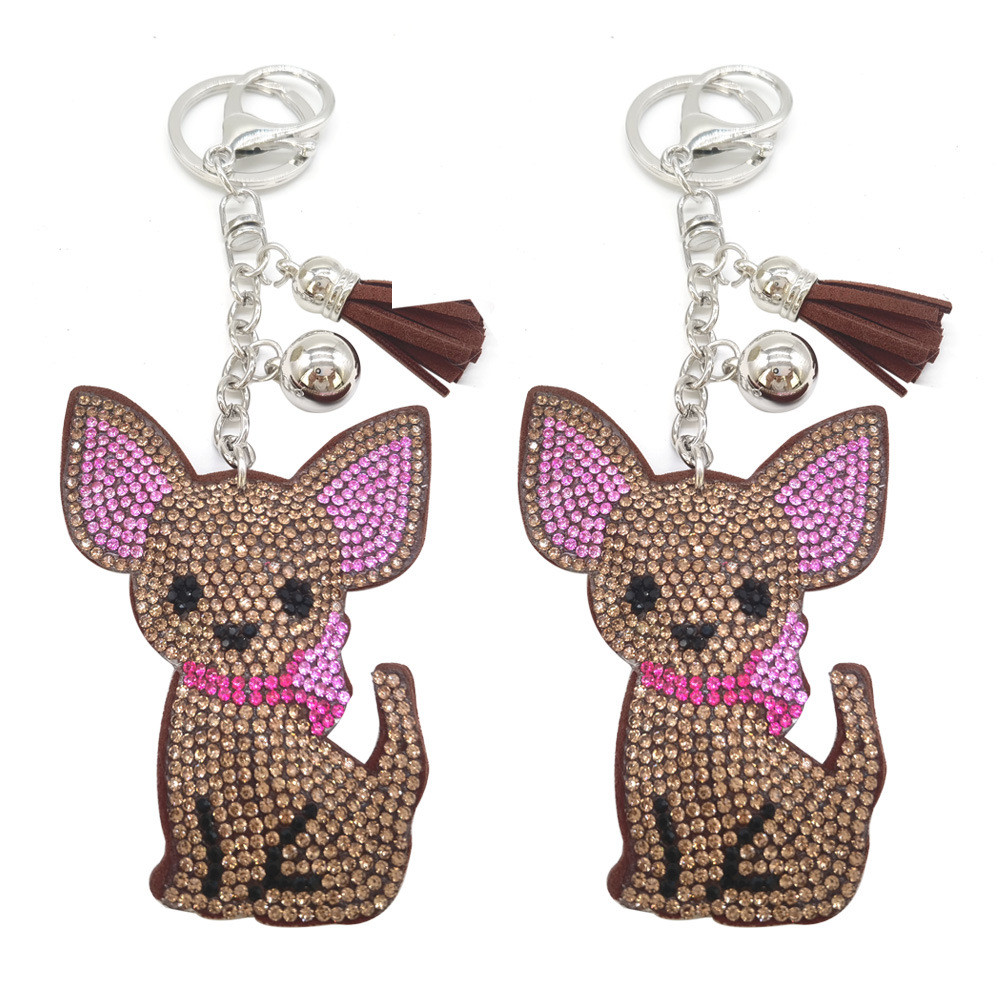 Móc khóa túi nữ hoạt hình kim cương Desert Fox