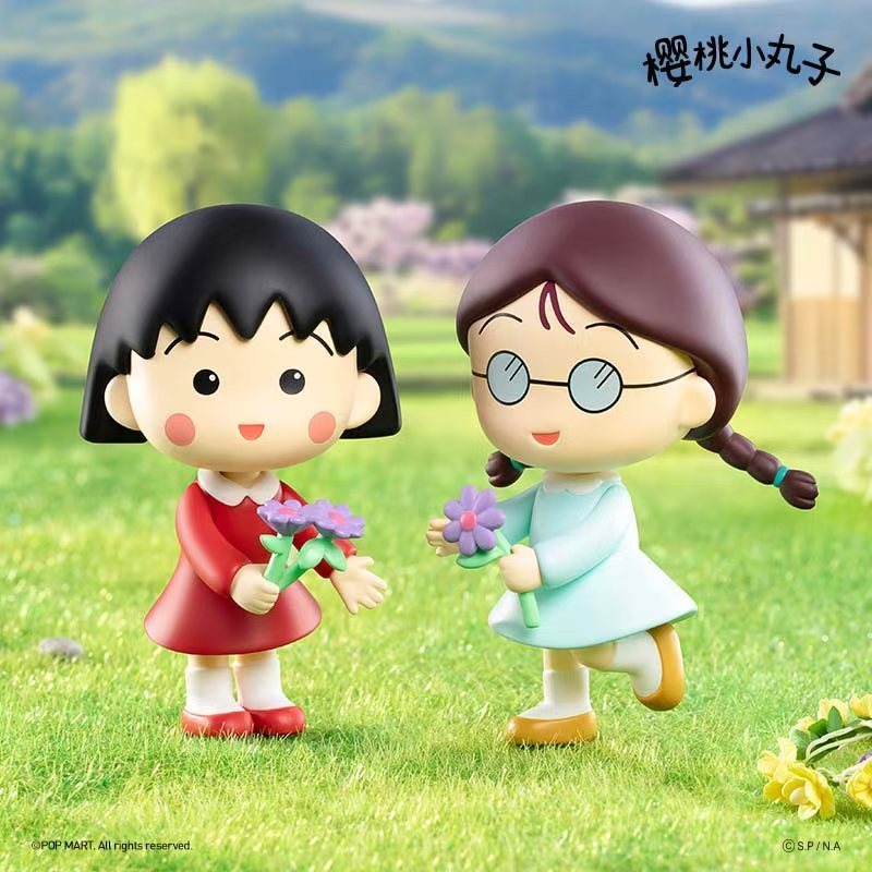 P POPMART POPMART Cherry Maruko Đồng Hành Dòng Thời Gian Hình Hộp Bí Ẩn Đồ Chơi Quà Tặng