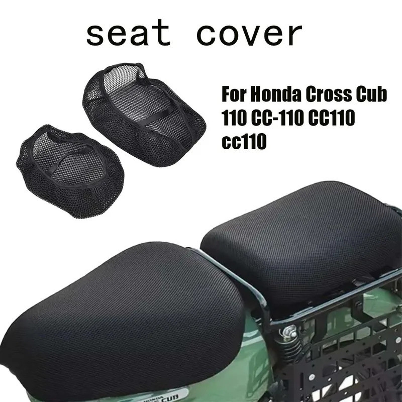 Dành Cho Xe Honda Cross Cub 110 CC-110 CC110 cc110 Phụ Kiện Xe Máy 3D Lưới Vải Đệm Chống Thấm Nước B