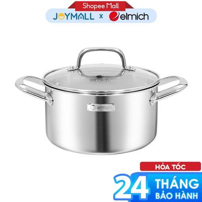 Nồi Quánh Inox Liền Khối Elmich Trimax Napoli EL2538IN Nhiều Size, Hàng Chính Hãng - JoyMall