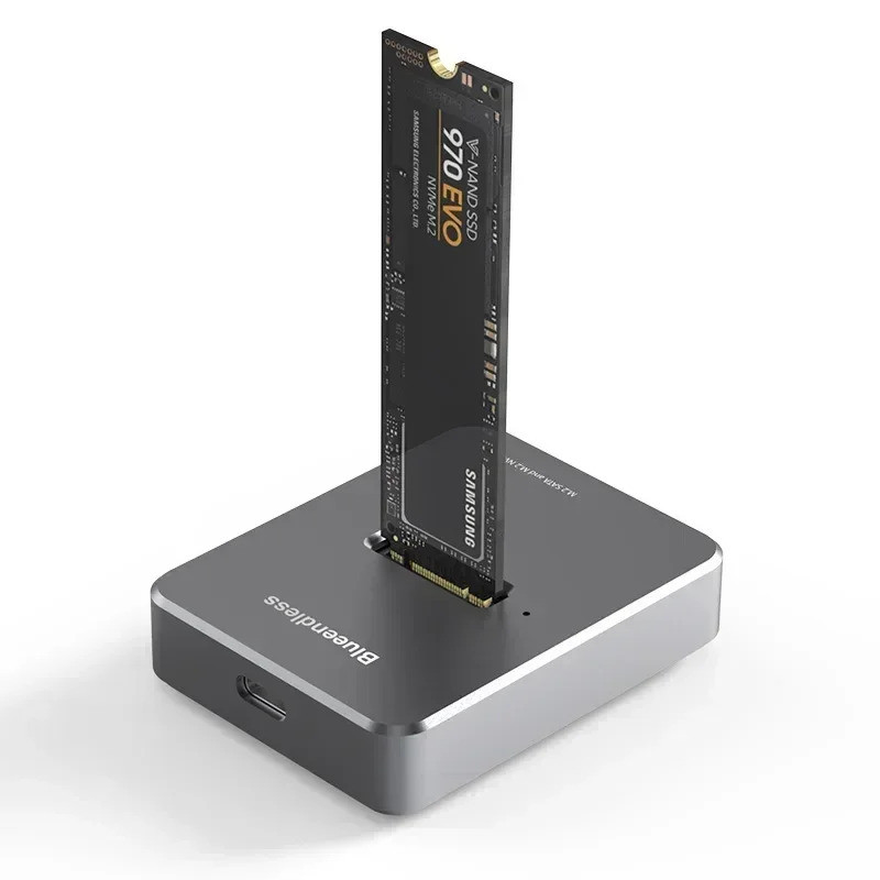 HDD Docking Station M.2 Caddy Box Base Adapter SATA / NVMe SSD Giao thức kép Vỏ đĩa cứng di động thể