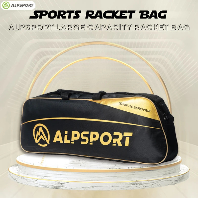 Túi Vợt Cầu Lông Alpsport Dung Tích Lớn Chống Thấm Nước Trung Tính Chất Liệu PP Thiết Kế Cá Tính Thí