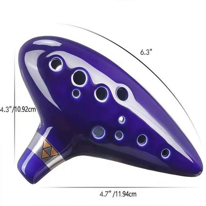 Kèn Ocarina 12 lỗ tone AC Legend of Zelda bằng gốm cao cấp nhạc cụ thổi hơi tự học cho trẻ em học si