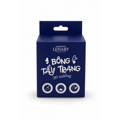 [GIFT] Bông tẩy trang cao cấp Christian Lenart 30 miếng