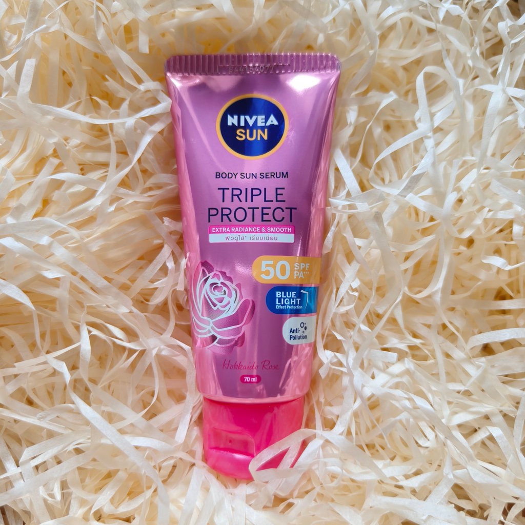 kem chống nắng kem chống nắng nâng tone Nivea Triple Rose Ống bột lớn Chống tia cực tím Kem dưỡng th