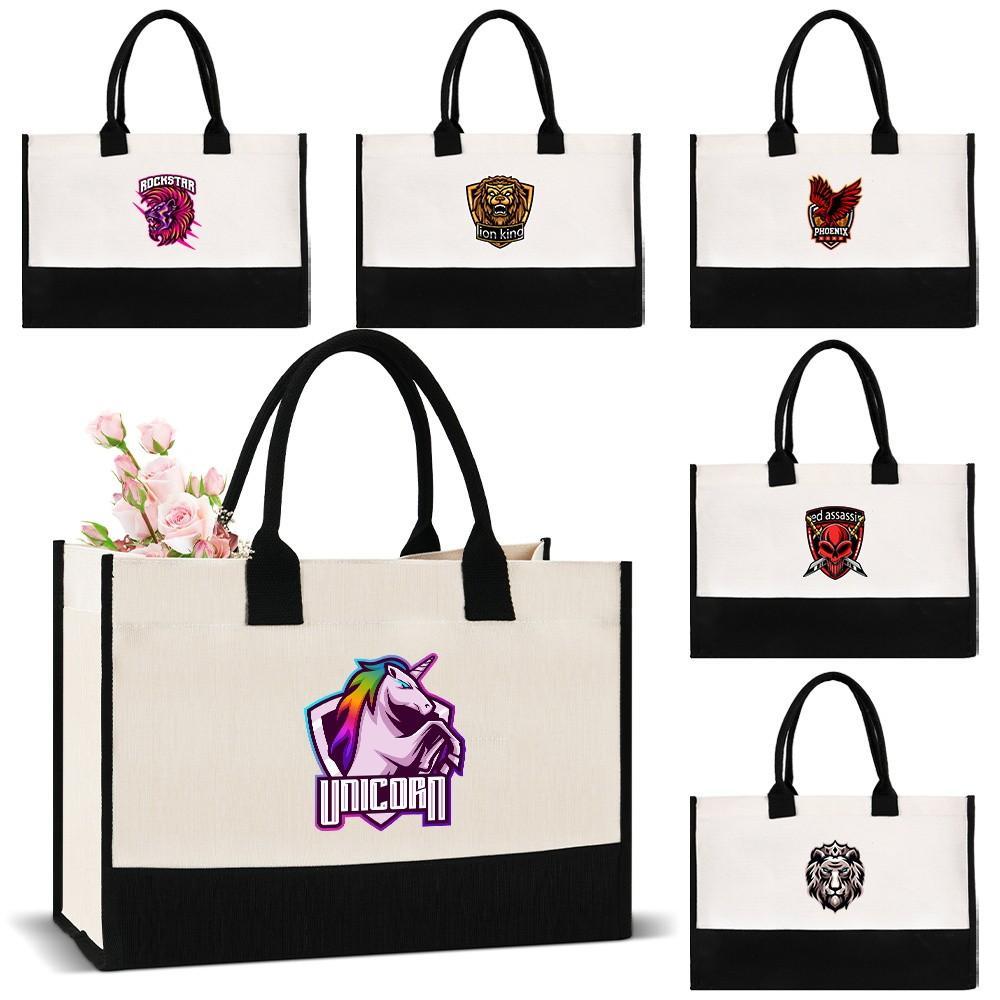 Jute HandBag Recycle bag Eco bag shopping bag Multifunctional Fashionable Shopping Bag Teamlogo Seri