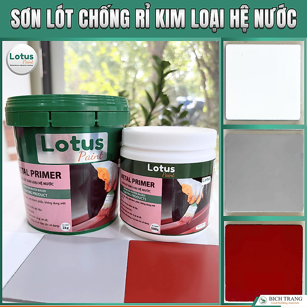 Sơn Kim Loại Lotus Metal Primer – Sơn Lót Kim Loại – Sơn Lót Chống Gỉ – Sơn Chống Gỉ Sắt Mạ Kẽm