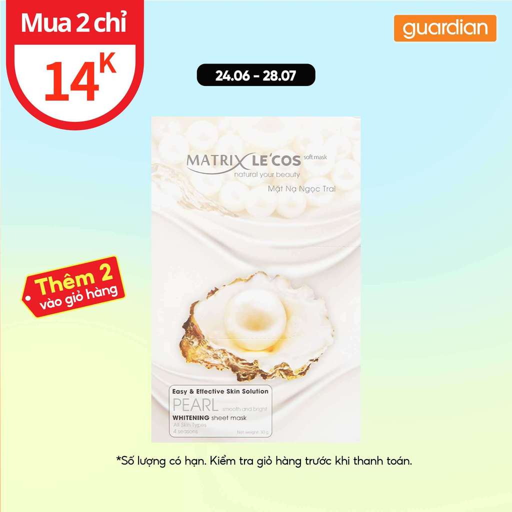 Mặt Nạ Ngọc Trai Matrix 30Gr