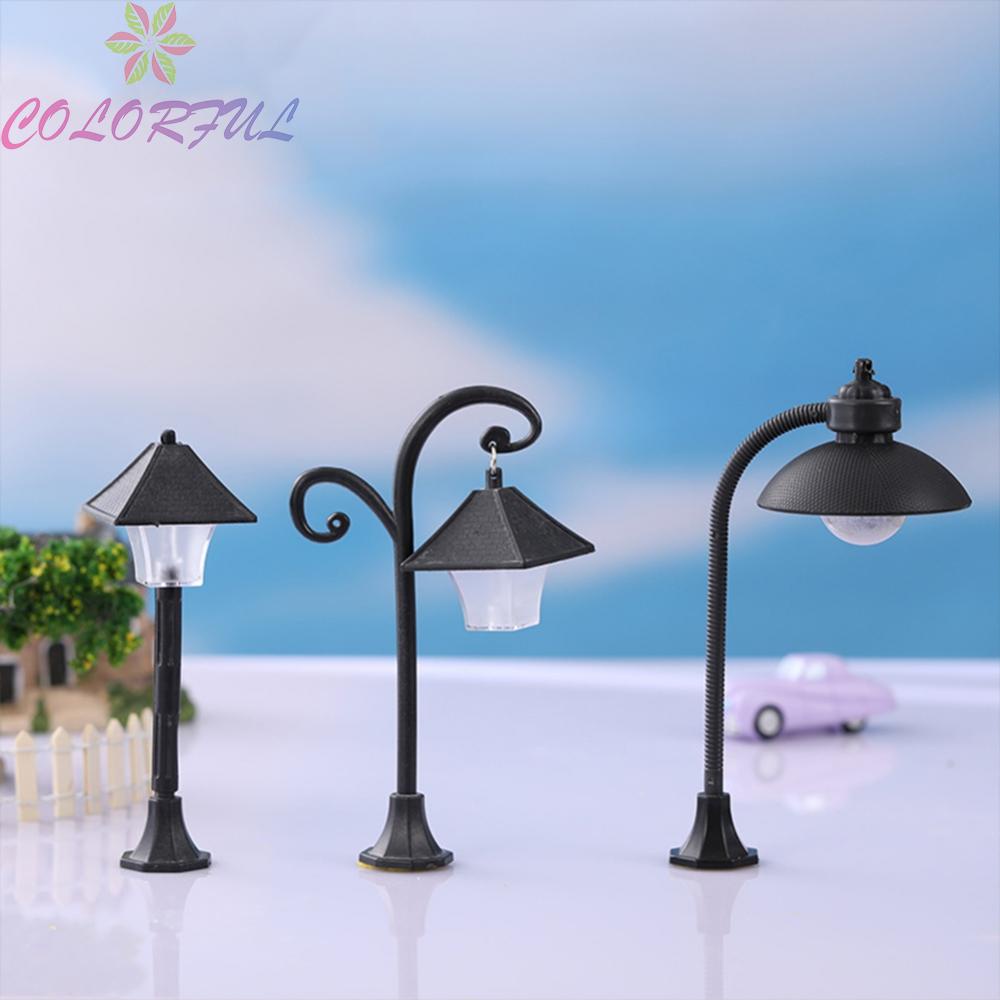 Dollhouse Solar Lamp for Miniature Railway Train Ornamental Light (73)