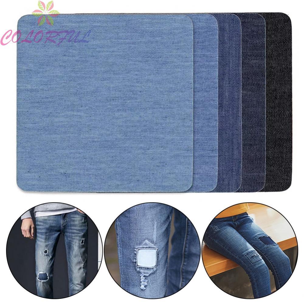 Effortless Jeans and Bag Repair with Thermal Sticky Patches Colors