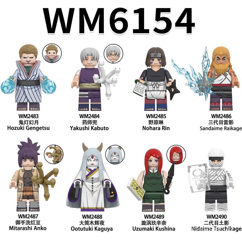 Đồ Chơi Nhỏ Naruto Otsuki Kaguya Dược Sĩ Bỏ Túi Bên Thứ Ba Lắp Ráp Khối Xây Dựng Minifigure Đồ Chơi 