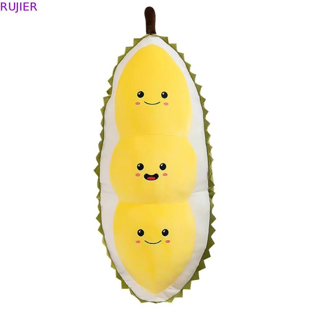 RUJIER Durian Ôm Gối, Bộ Sưu Tập Lông Tơ Trái Cây Durian Sang Trọng Gối, Hoạt Hình Mềm Mại 30cm Thoả