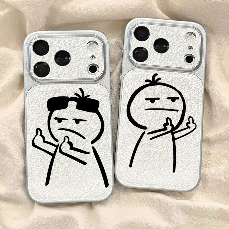 Funny Matte Case for iPhone 6 7 8 Plus iPhone 11 13 12 14 15 Pro Max Xs Max Phone Case Skin-Friendly
