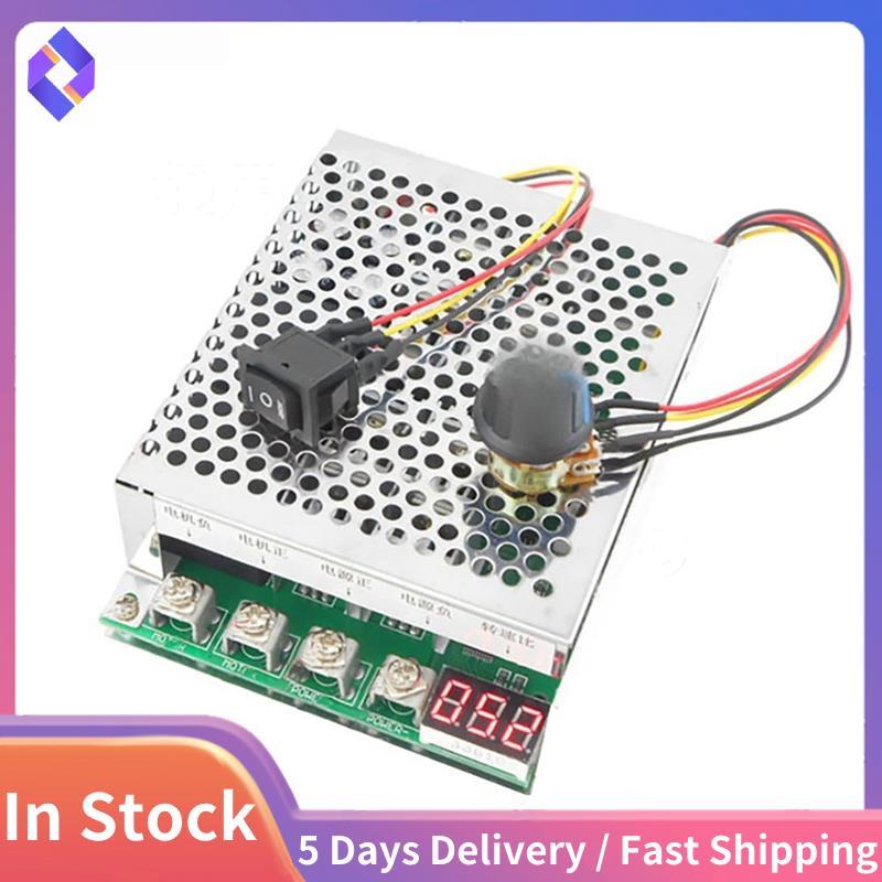 LED Digital 15KHz Bộ điều khiển tốc độ động cơ PWM có thể đảo ngược 5500W DC 10-55V Ngược lại với Cô