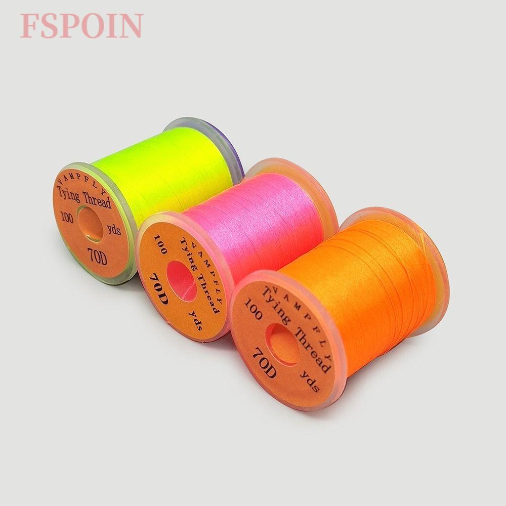 FSPOIN Fly Fishing Line, Thread Spool Premium Fly Tying Thread Line, 2025 Ruồi Bass Dây Câu Siêu Mạn