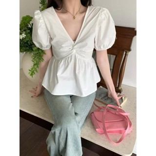  Áo baby doll bigsize nữ dáng xòe tay phồng xoắn ngực che khuyết điểm xinh xắn nhiều màu dễ phối đồ- A289 