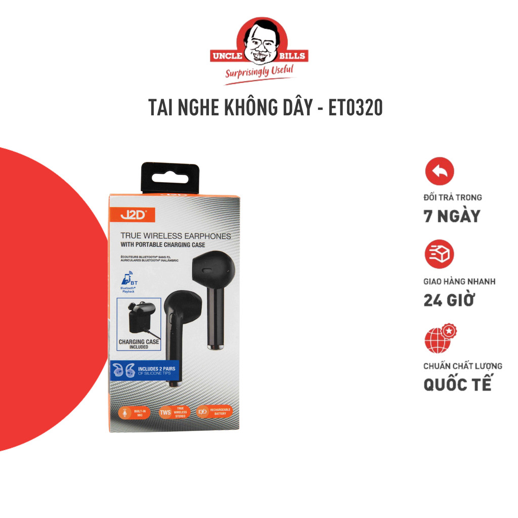 Tai Nghe Bluetooth Không Dây J2D – Uncle Bill – ET0320