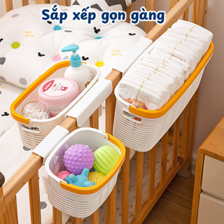  Giỏ Treo Đầu Giường Đựng Bỉm Sữa Cho Bé AMOS Giỏ Đựng Đồ Đa Năng  Có Quai Xách Đựng Quần Áo Đồ Cá Nhân Tiện Lợi 