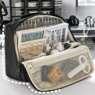  Hộp Bút Canvas Kiểu Đứng Dung Tích Lớn Nhiều Ngăn – Túi Đựng Bút Đa Năng Học Sinh Văn Phòng Phẩm Nam Nữ 