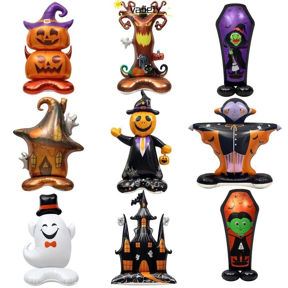 Bong bóng lá Halloween đa dạng, Phim nhôm DIY Bong bóng bơm hơi lớn, Đạo cụ dự tiệc bơm hơi Đồ chơi 